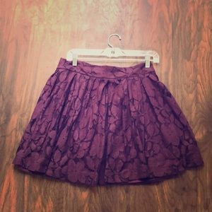 Purple mini skirt